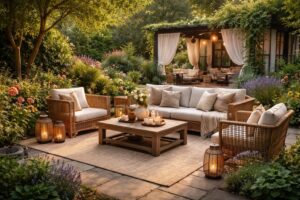 découvrez comment aménager votre jardin pour en faire une véritable pièce à vivre, alliant confort, esthétisme et fonctionnalité toute l'année.