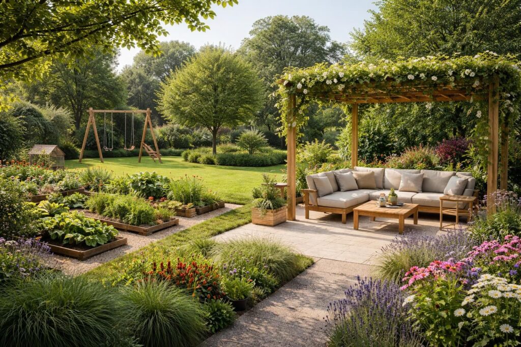 apprenez à créer des zones distinctes dans votre jardin pour optimiser l'espace, structurer votre aménagement et sublimer votre extérieur avec style et fonctionnalité.