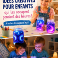 Des enfants s'amusent à réaliser des activités manuelles créatives.