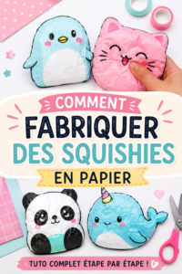 Des squishies en papier colorés faits maison pour éveiller la créativité.
