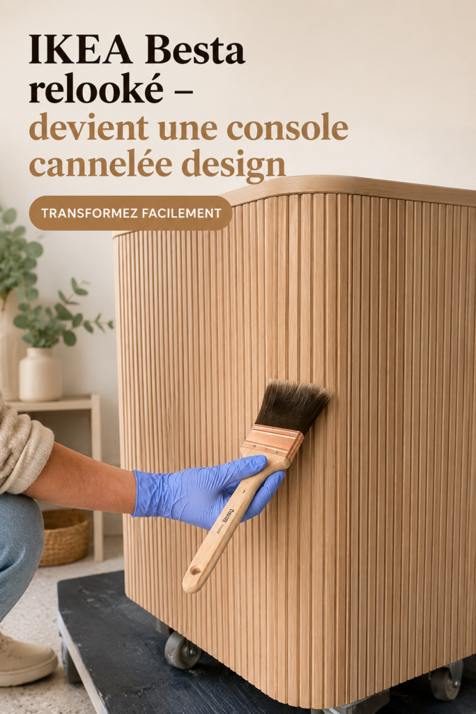 Transformation d'un meuble IKEA en console design