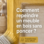 Un meuble en bois relooké avec de la peinture sans ponçage, décoré dans un intérieur chaleureux