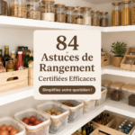 Intérieur bien rangé avec des solutions pratiques d'organisation