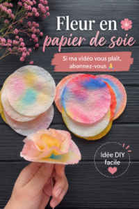 Fleurs en papier crépon colorées sur un fond pastel, idéales pour la décoration intérieure.