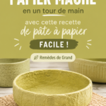 Un ensemble de créations en papier mâché colorées sur une table de travail.