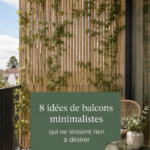Un balcon minimaliste décoré avec simplicité et élégance
