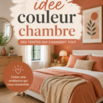 Palette de couleurs apaisantes pour une chambre chaleureuse