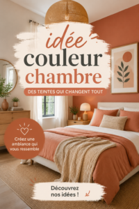 Palette de couleurs apaisantes pour une chambre chaleureuse