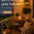 Un balcon décoré avec des plantes, du mobilier confortable et des éléments de décoration harmonieux.