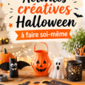 Activités créatives DIY pour Halloween avec des décorations faites maison.
