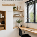 Aménagement intérieur moderne et durable avec des meubles en matériaux écoresponsables.