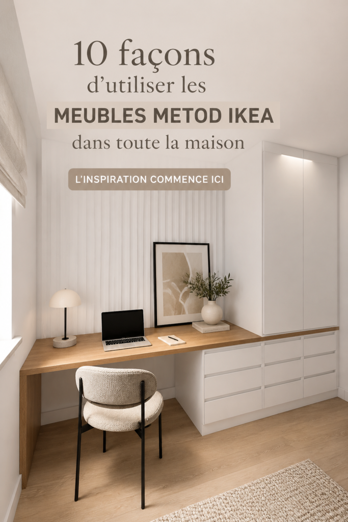 Un intérieur moderne avec des meubles IKEA METOD bien agencés dans une cuisine.