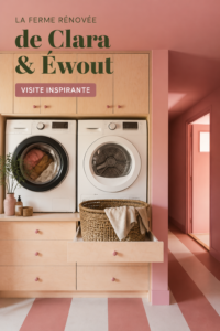 Maison de campagne de Clara et Ewout avec un jardin verdoyant et une façade accueillante.