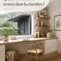 Bureau organisé dans une chambre avec des plantes et une bonne lumière