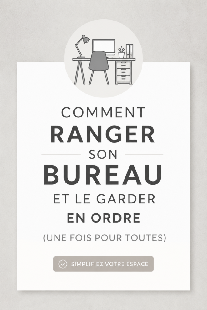 Bureau bien organisé avec des fournitures à portée de main