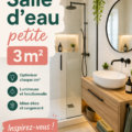 Salle d'eau moderne et optimisée de 3m2 avec des rangements pratiques.