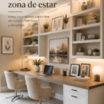 Un coin détente chaleureux avec des canapés confortables et une belle décoration.