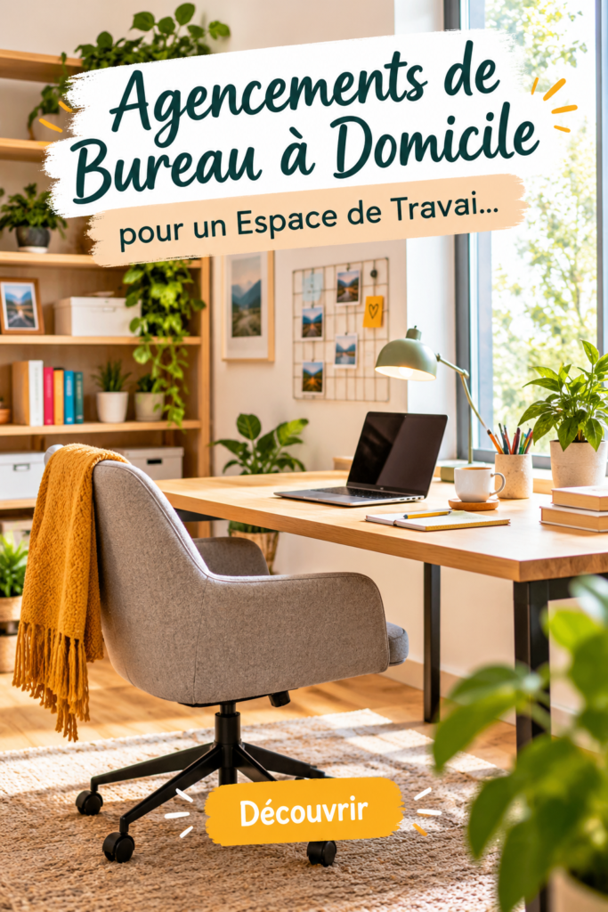Un bureau à domicile élégant et chaleureux avec des éléments de décoration raffinés.