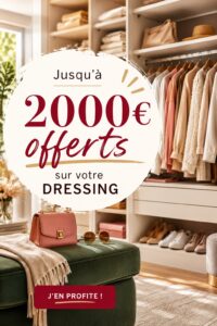 Dressing lumineux et organisé, prêt à être aménagé avec des aides financières