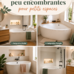 Baignoire compacte dans une salle de bain moderne
