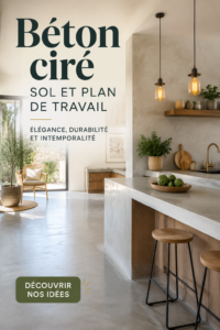 Un intérieur moderne mettant en avant un sol en béton ciré élégant.