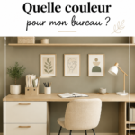 Un bureau lumineux avec des murs peints en couleur douce et inspirante
