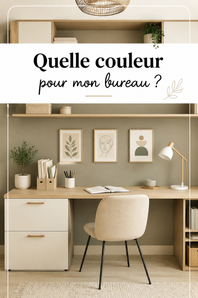 Un bureau lumineux avec des murs peints en couleur douce et inspirante