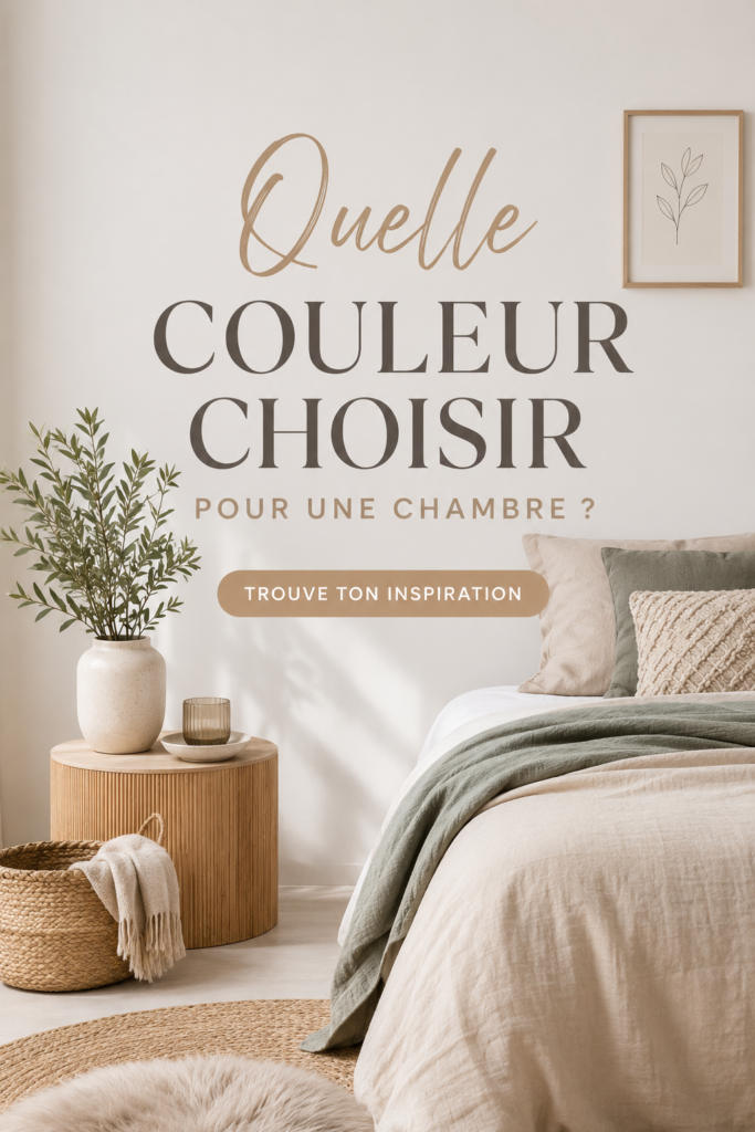 Chambre élégamment décorée avec une couleur apaisante, favorisant une ambiance chaleureuse.