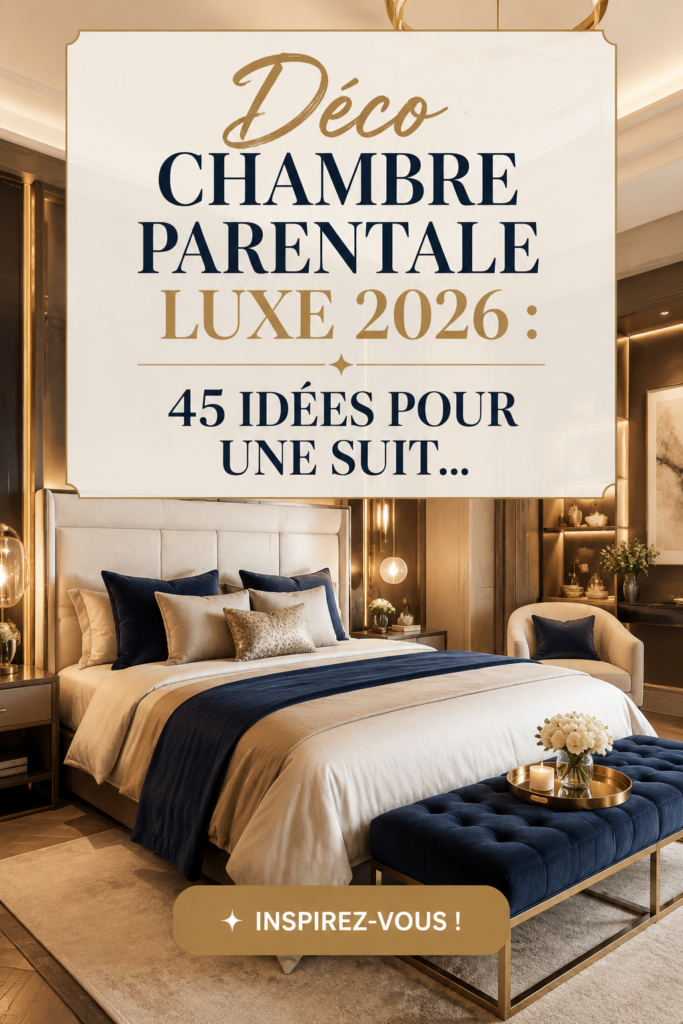 Aménagement d'une chambre parentale moderne et luxueuse