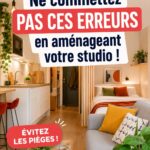 Aménagement d'un studio moderne et fonctionnel, mettant en avant des meubles adaptés et une décoration chaleureuse.