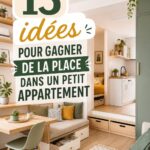 Astuce d'aménagement pour optimiser l'espace dans un petit appartement.