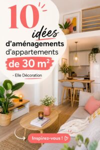 Un appartement de 30 m2 bien aménagé avec un coin salon et un espace de travail