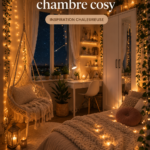 Chambre chaleureuse et accueillante avec des tons doux et des textiles confortables.