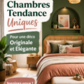 Une chambre décorée de manière originale et élégante avec des couleurs douces et des meubles stylés.