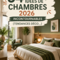 Une chambre moderne et chaleureuse avec des tendances de décoration pour 2026