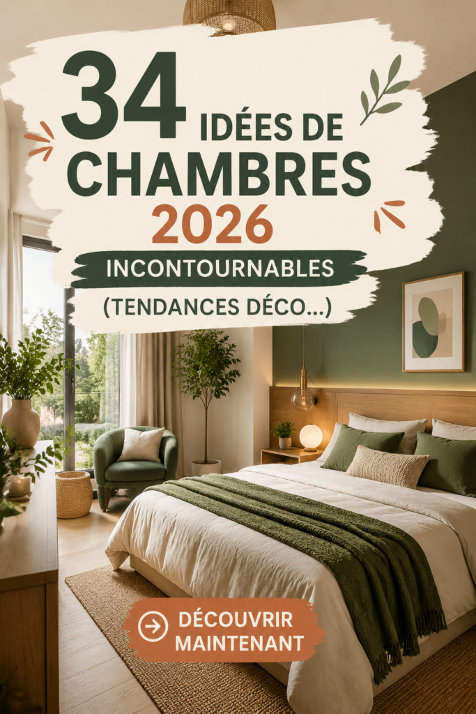 Une chambre moderne et chaleureuse avec des tendances de décoration pour 2026
