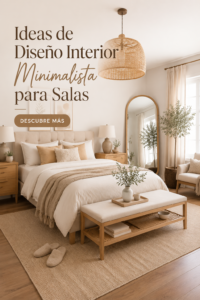 Un salon décoré dans un style minimaliste avec des meubles épurés et des couleurs douces.