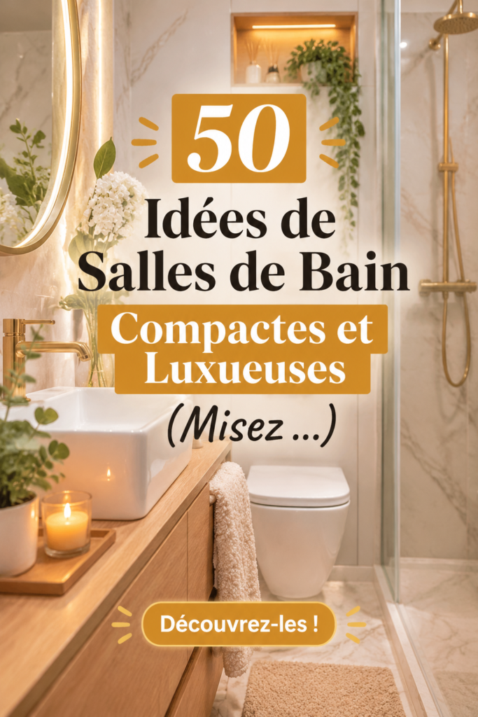 Salle de bain élégante et compacte avec des éléments modernes et pratiques