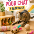 Jeux DIY pour chat fabriqués à la maison avec des matériaux recyclés.