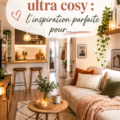 Un petit appartement chaleureux avec un décor cosy et accueillant.