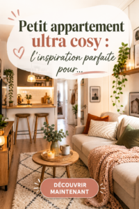 Un petit appartement chaleureux avec un décor cosy et accueillant.
