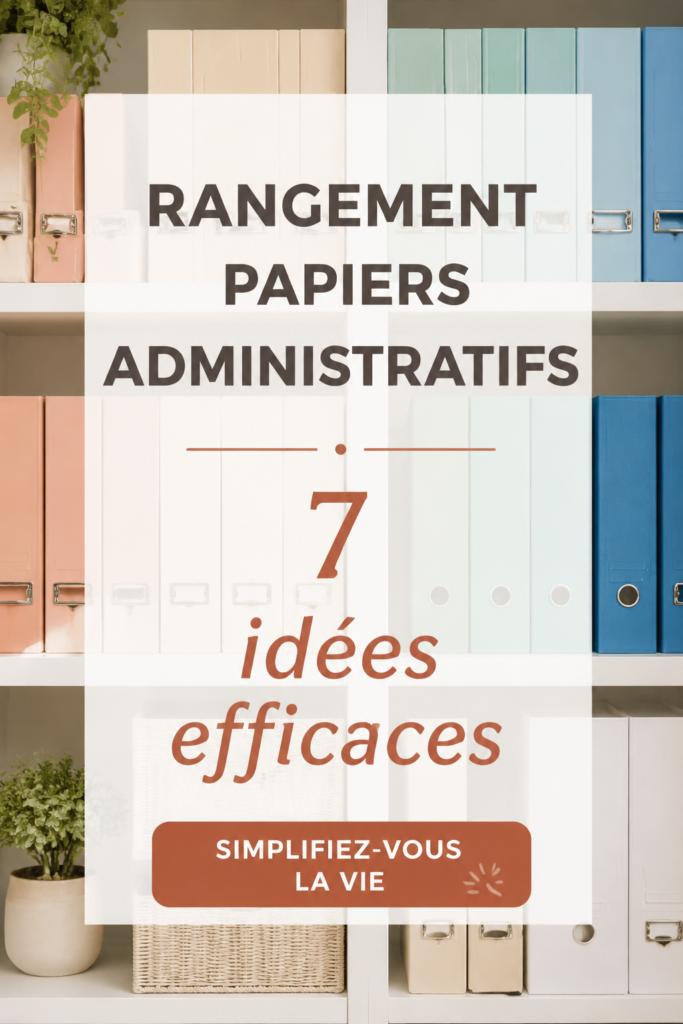 Espace de travail bien organisé avec des papiers administratifs triés