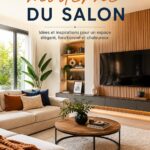Salon aménagé de manière moderne avec des couleurs neutres et des meubles contemporains
