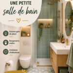 Aménagement d'une petite salle de bain moderne et fonctionnelle.