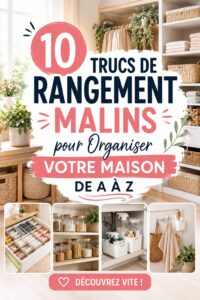 Découvrez des astuces de rangement pour votre intérieur.