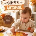 Bricolages d'automne avec des feuilles colorées et des petits objets