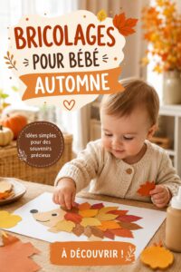 Bricolages d'automne avec des feuilles colorées et des petits objets