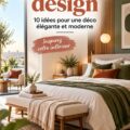 Chambre moderne avec une décoration élégante et minimaliste, créant une atmosphère chaleureuse.