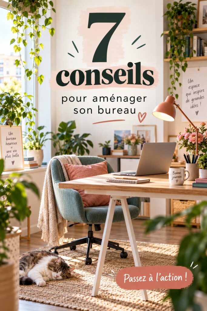 Un bureau lumineux et coloré, bien aménagé pour la créativité
