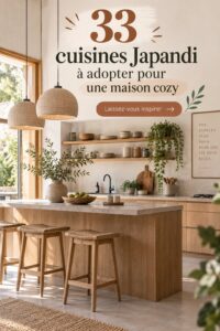 Cuisines Japandi modernes et chaleureuses
